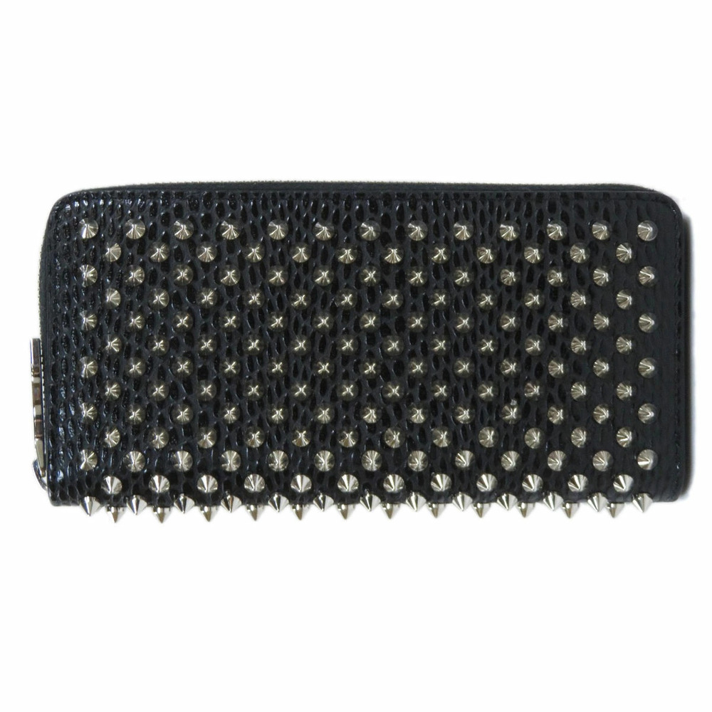 Christian Louboutin Spike Motif Long Wallet Calfskin - Picture 2 of 6